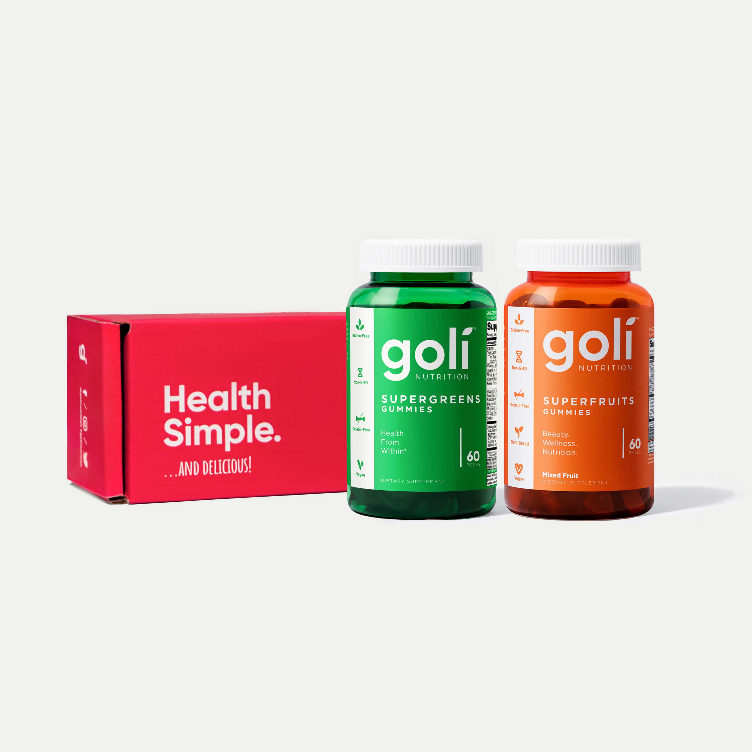 Goli® Super Combo: 1 Superfruits & 1 Supergreens