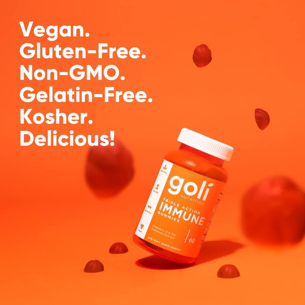 Goli SuperFruits Beauty Gummy Vitamin - Collagen, Mixed Fruit, Vegan, Plant-Based, Non-GMO, Gluten-Free & Gelatin Free