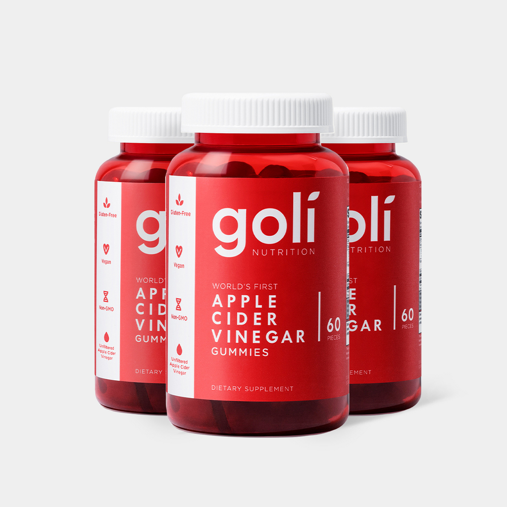 Goli Apple Cider Vinegar Gummy Vitamins - Vitamin B12, Gelatin-Free, Gluten-Free, Vegan & Non-GMO. America's #1 Apple Cider Vinegar Vitamin Brand