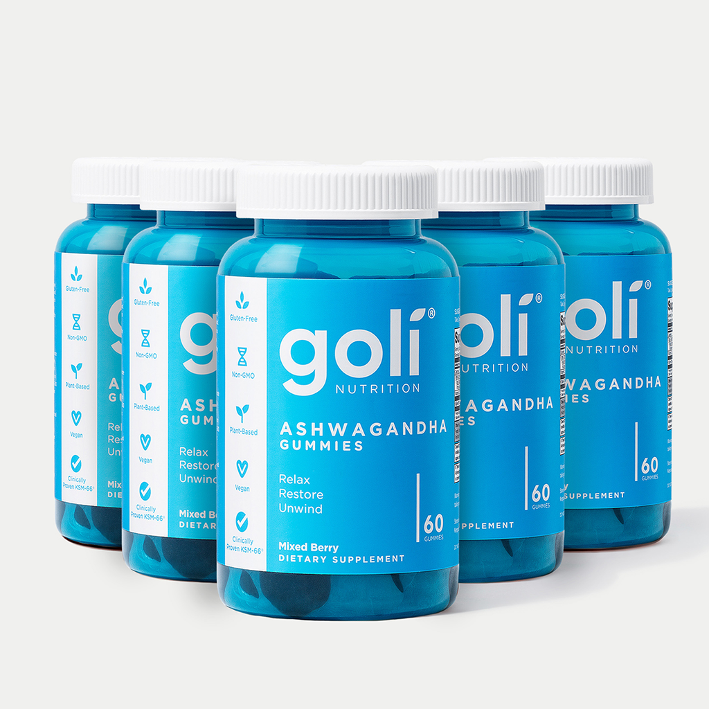 Goli Ashwagandha & Vitamin D Gummy - Mixed Berry, KSM-66, Vegan, Plant Based, Non-GMO, Gluten-Free & Gelatin Free. America's #1 Ashwagandha Brand