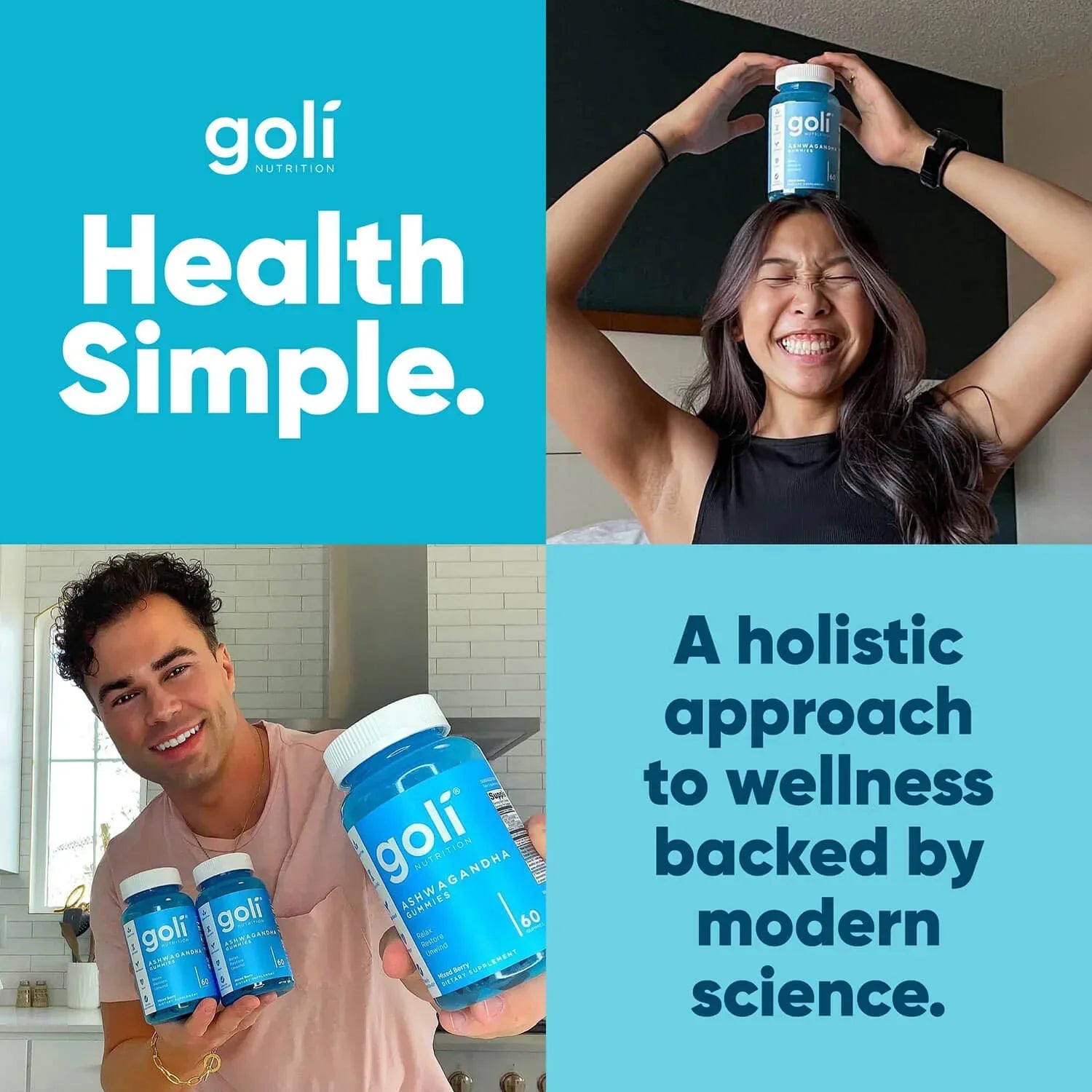 Buy 1 Get 2 FREE Goli® Ashwagandha Gummies