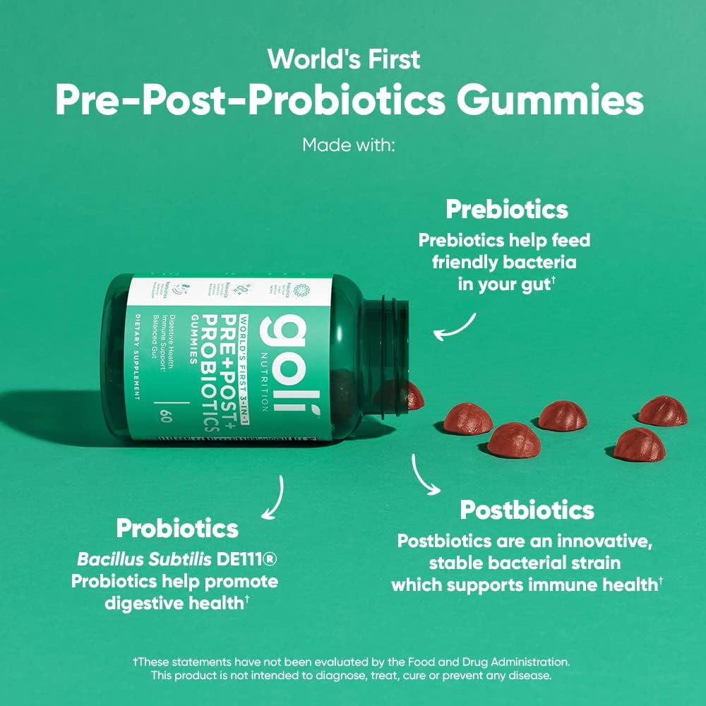 Buy 1 Get 1 FREE Goli® Probiotic+ Gummies