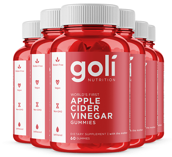 6 Bottles of Apple Cider Vinegar Gummies