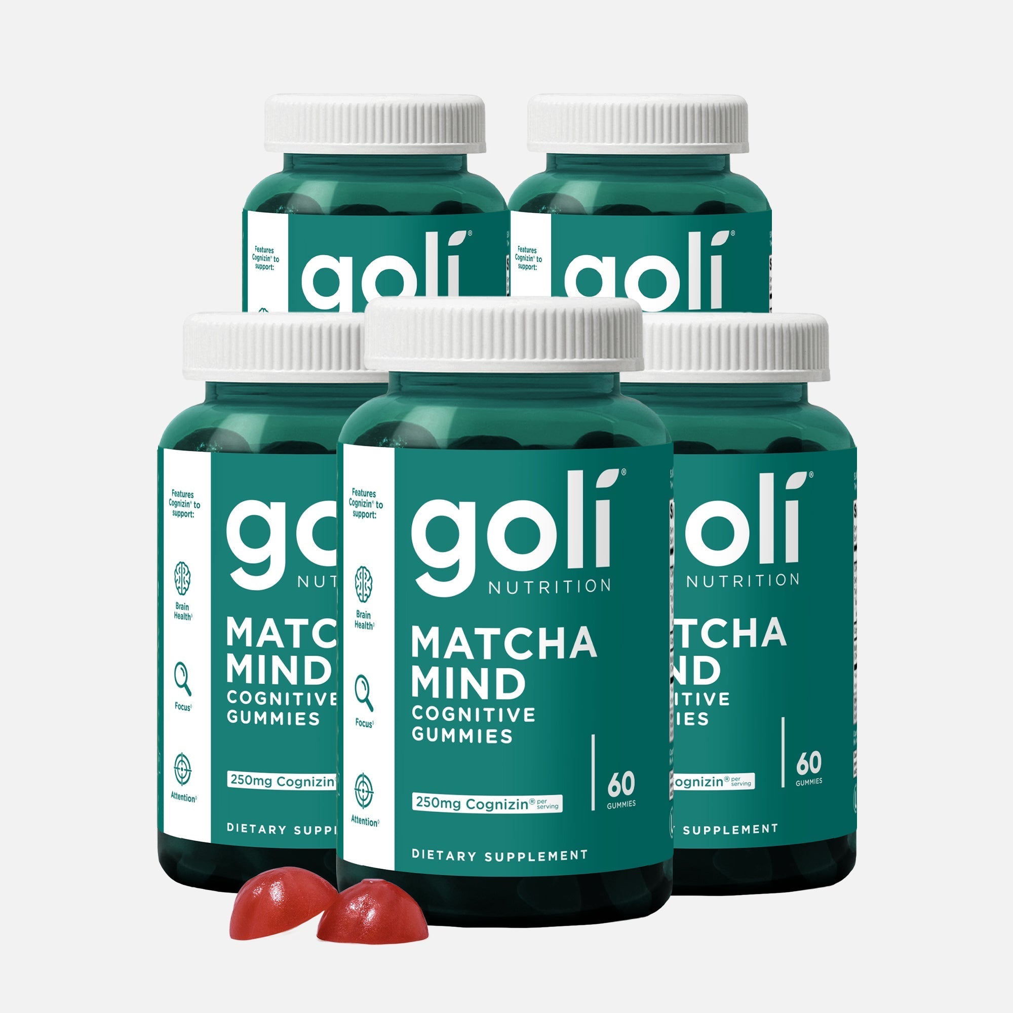 5 Bottles of Matcha Mind Gummies