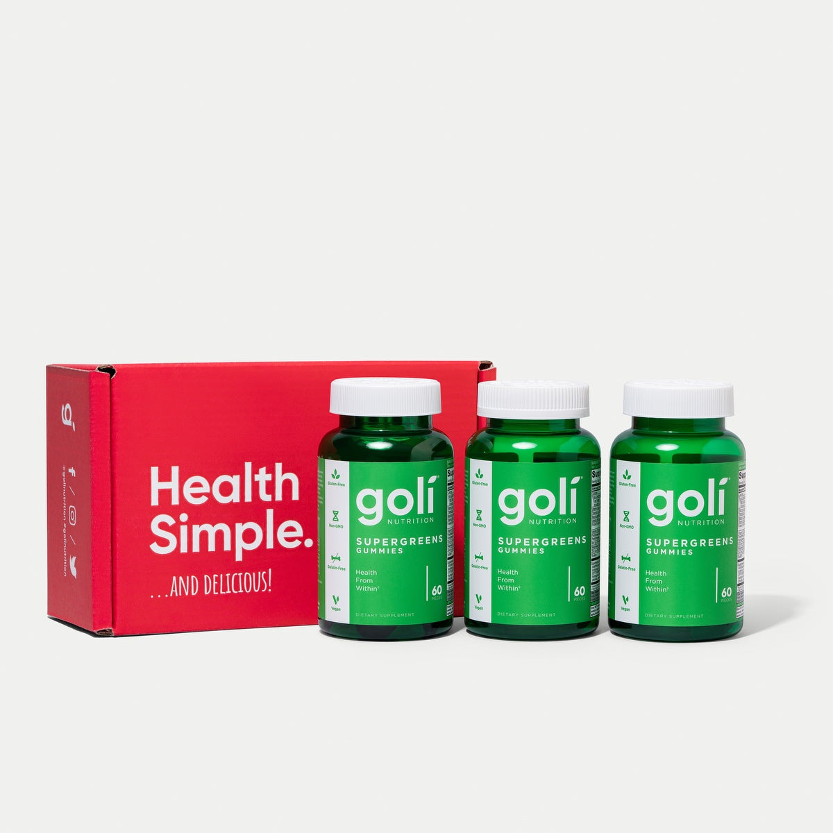 3 Bottles of Supergreens Gummies, Loyalty Bonus